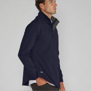 BYLT Premium Basics Navy Elite Fairway Drop-Cut Pullover, Men’s Sz L, Like New